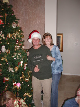 Christmas with my wife, Mitzi.