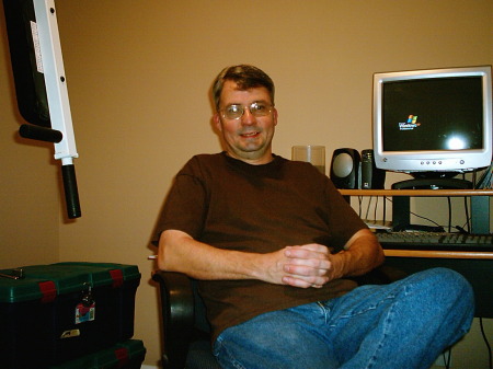 Me sitting at my Computer!