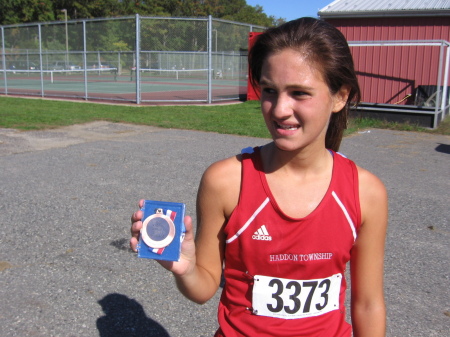 My daughter Laura wins medal in x-country