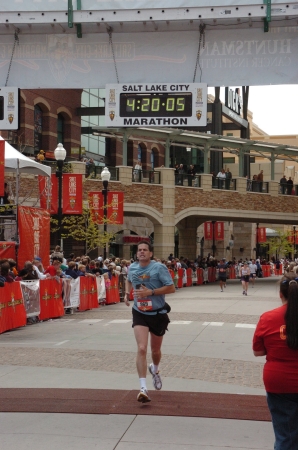 Salt Lake City Marathon--finally coming in!