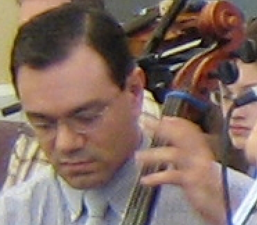 Mike playing the violoncello