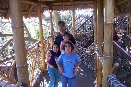 kids and me at Disney