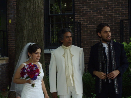 Nisha, her Father and Brother