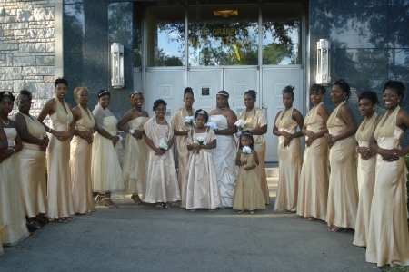 bridemaids, and flowergirls