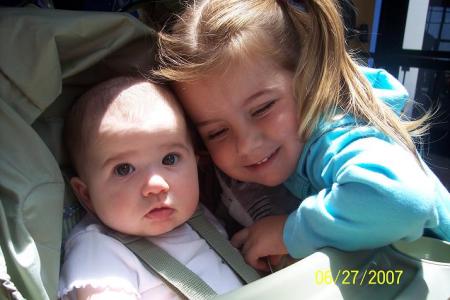 My two daughters, Eva (3) and Lydia (7 months)