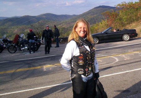 Jeanne at Deal's Gap