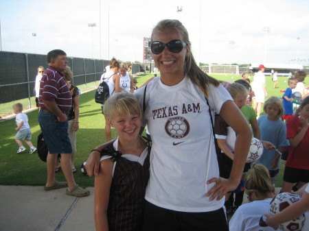 Kinsey at soccer camp