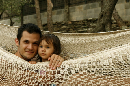 Papa and Mia in Cadaques