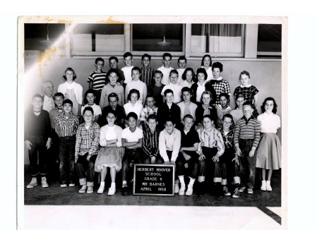 Sixth Grade Class Photo Herbert Hoover Palo Alto Ca.