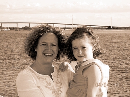 Me and my 6 year old daughter Katie at the beach last summer