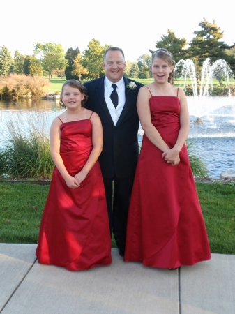 Dad, Madison and Paige