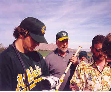 barry zito and my uncle greg (in a's hat)