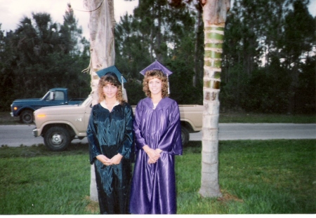 Me and my twin sister Jill graduating from Estero and Cypress in May 1988