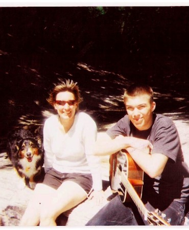 Cosmo, Katherine and Marshall in Big Sur.