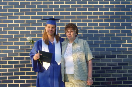 Danielle with Grandma Nancy, after graduation