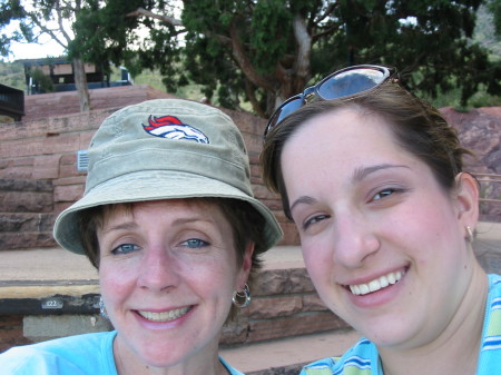 my niece miki and i at red rocks ampitheater near denver