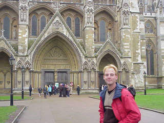 Chris at Westminster Abbey