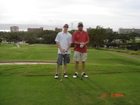 Playin golf at Kanapalii GC Maui