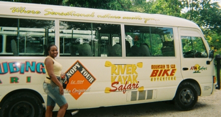 Me on a Canopy Trip in Jamaica