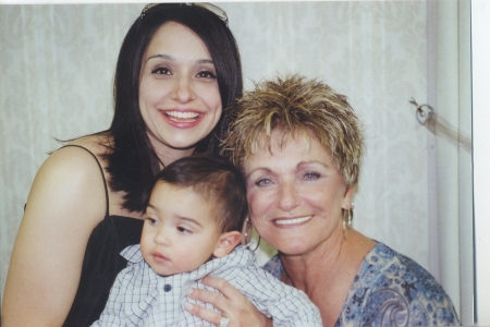 three generations, mother daughter and grandson