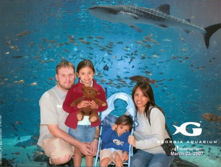 visiting Ga aquarium in Atlanta