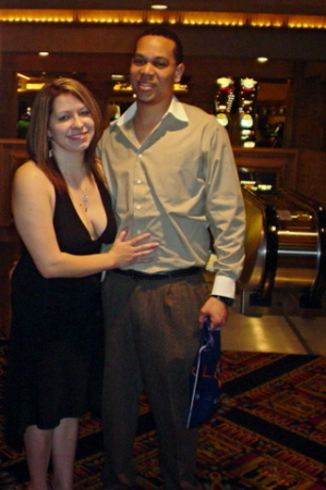 Me and my boyfriend Otis at the Luxor in Vegas