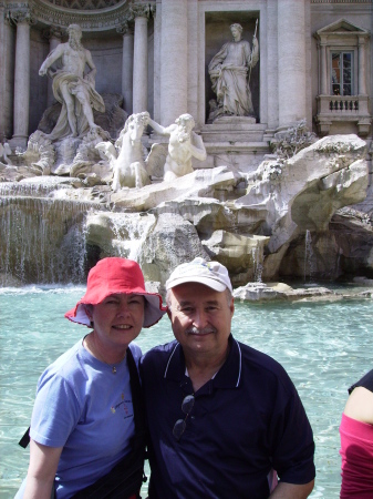 Nancy and Dennis, Trevi Fountain Rome, June 2007