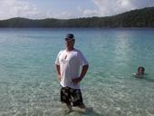 My Husband on the beautiful beach of Magan's B