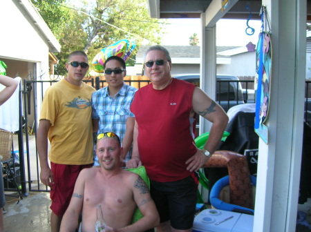me & my sons - Sept 2008