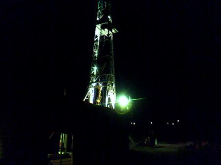 Night time on the rig!