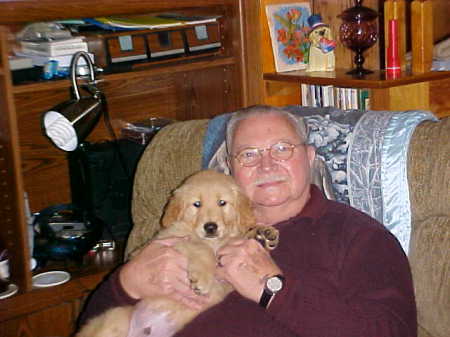 My Dad and Teddy.