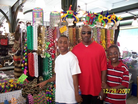 My sons and I in the French Market