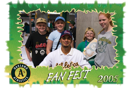 A's Fanfest  - Kids with Eric Chavez