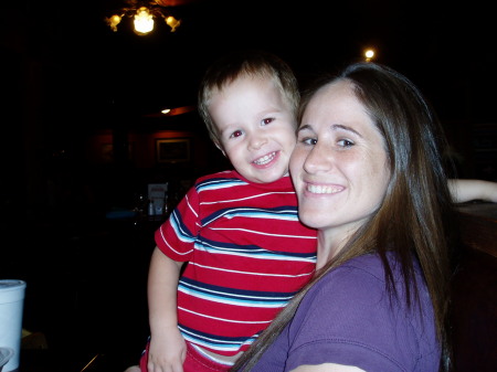 My youngest sister Liz with her son Alex 7/07