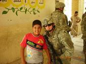 a little boy that wanted to meet me. i saved his family from insurgency.