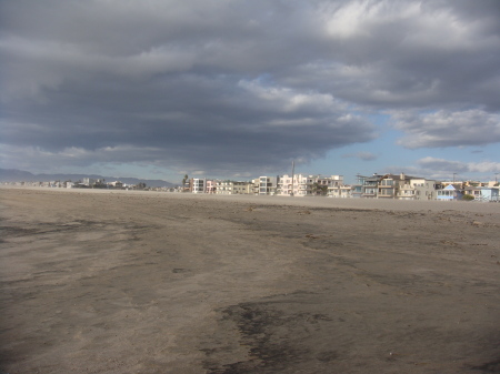 Walking along the beach