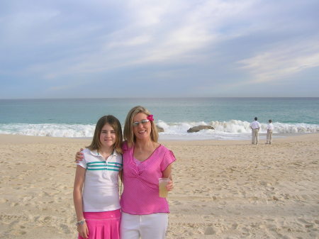 Chandler & Me on the beach...Los Cabos, Mexico