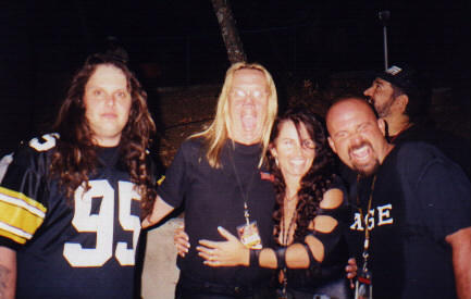 On tour with Maiden 1997