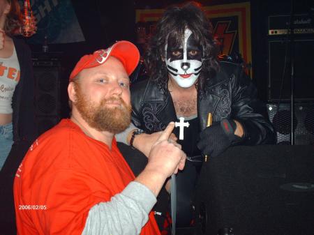 Me And KISS Army Member As Peter Criss