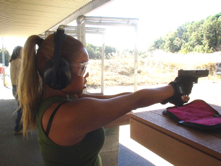 shooting a 45 caliber