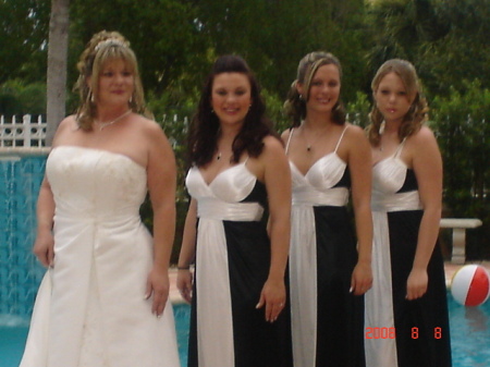 My daughters and I before the ceremony 8-8-08