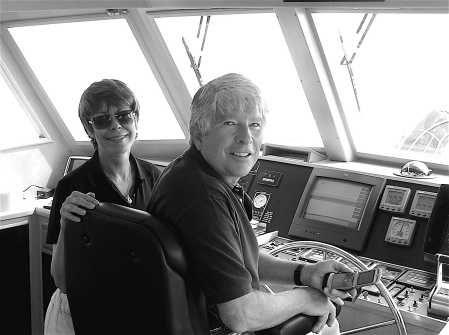 1st mate Diane with Captain Jim