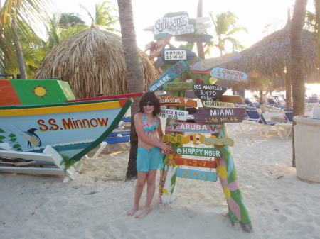 Violet, my youngest, in Aruba Feb.'08