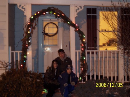 Children(Duncan, Sarah, Robin) at Christmas