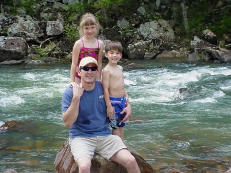 Me and the Kids on Honobia Creek