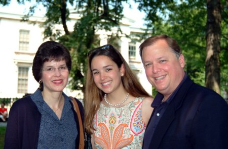 Barbara, Natalie and Don - Natalie as a frosh - August 2004