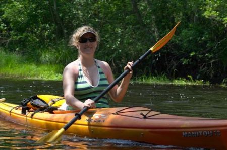 Me kayaking in the Pine Barrens