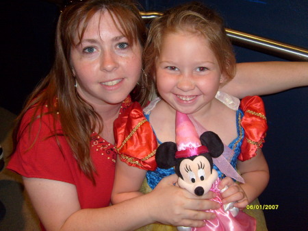 Me & Piper in line of "It's A Small World"