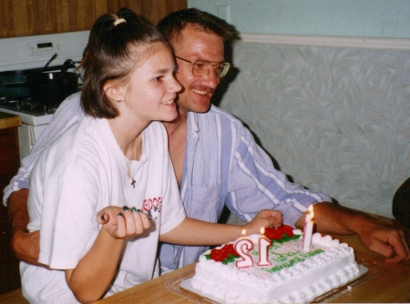 me and my youngest daughter in 1998