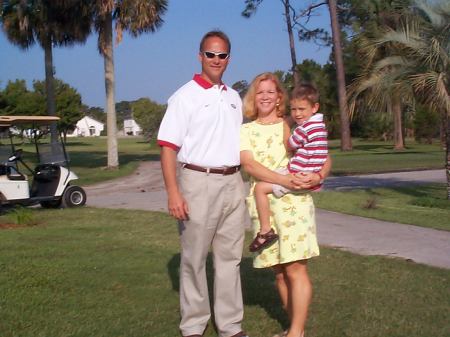 Son David with Coach Mark Richt